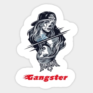 Gangster girl Sticker